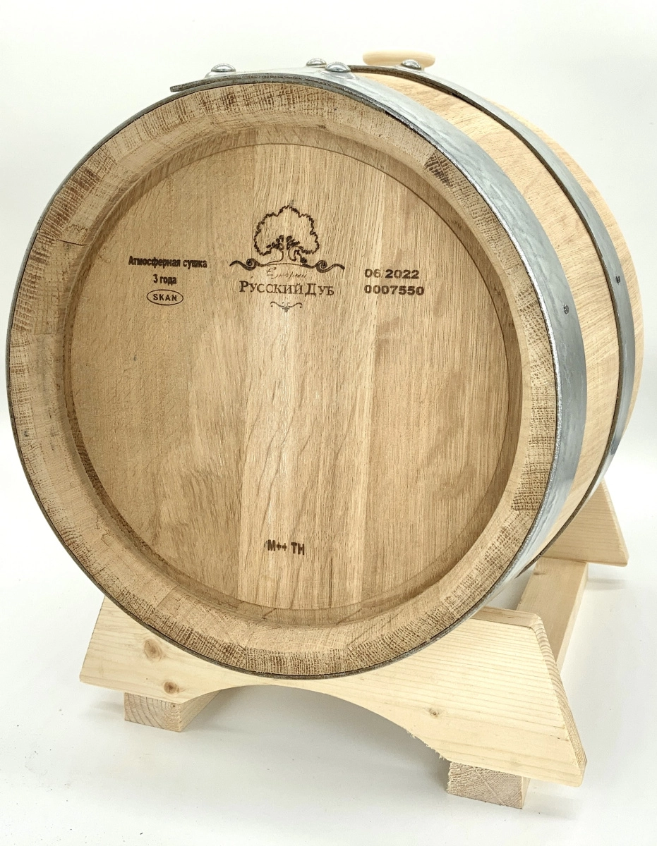 Бочка дубовая из кавказского дуба Старый Русский Дуб, 225 литров